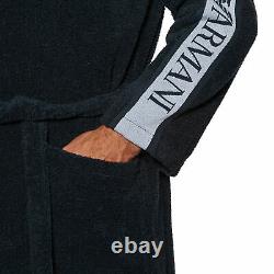 Emporio Armani Woven Bathrobe Mens Underwear Dressing Gown Marine All Sizes
