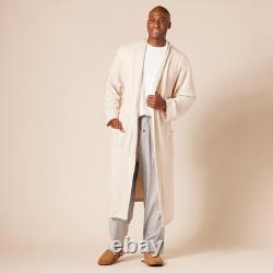 Essentials Men's Lightweight Waffle Bathrobe (Available in Big & Tall), Navy