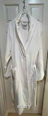 FRETTE White Heavy 100% Cotton Unisex Bathrobe XL (Used Once!)