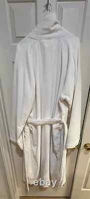 FRETTE White Heavy 100% Cotton Unisex Bathrobe XL (Used Once!)