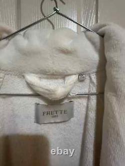 FRETTE White Heavy 100% Cotton Unisex Bathrobe XL (Used Once!)