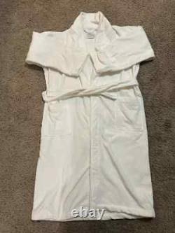 FRETTE White Heavy 100% Cotton Unisex Bathrobe XL (Used Once!)