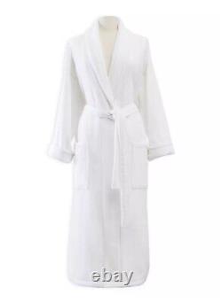 Fairfield By Sferra Bath Robe Velour (White) ONE SIZE NEW