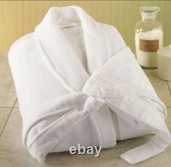 Fairfield By Sferra Bath Robe Velour (White) ONE SIZE NEW