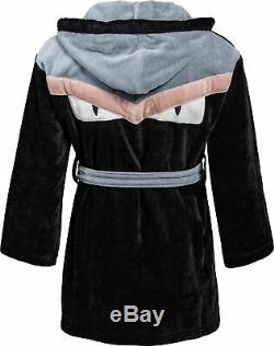 Fendi Bathrobe Black Monster Eyes bag Bugs French Terry Bathrobe Bath Rope L