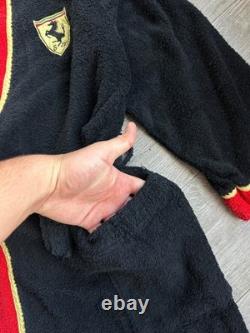 Ferarri big logo vintage 90s rare men's Bath Robe Size XXL