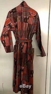 Fernando Sanchez Vintage Cotton Robe Bathrobe Unisex Dressing Gown New Unworn