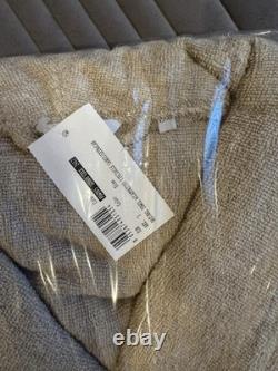 Frette Bathrobe Towel L/XL Cotton/ Linnen Natural Shawl collar