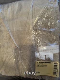 Frette Bathrobe Towel L/XL Cotton/ Linnen Natural Shawl collar