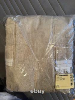 Frette Bathrobe Towel L/XL Cotton/ Linnen Natural Shawl collar