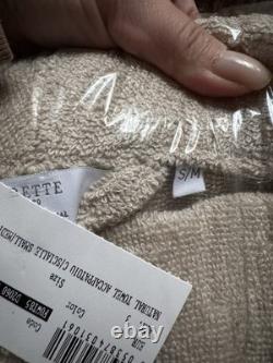 Frette Bathrobe Towel L/XL Cotton/ Linnen Natural Shawl collar
