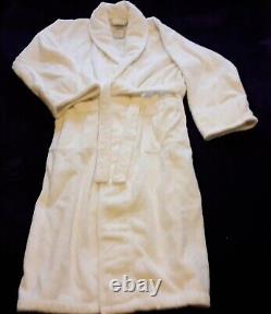 Frette Robe Shawl Collar Bathrobe L / XL 100% Cotton Turkish Resort White NWT