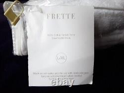Frette Robe Shawl Collar Bathrobe L / XL 100% Cotton Turkish Resort White NWT