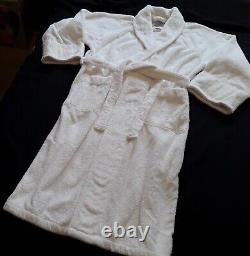 Frette Robe Shawl Collar Bathrobe L / XL 100% Cotton Turkish Resort White NWT