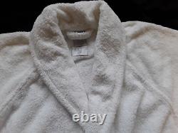 Frette Robe Shawl Collar Bathrobe L / XL 100% Cotton Turkish Resort White NWT