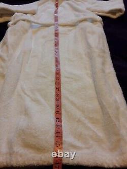Frette Robe Shawl Collar Bathrobe L / XL 100% Cotton Turkish Resort White NWT
