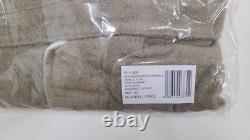 Frette Tarry Bathrobe Extra Large Taupe/White 100% Cotton