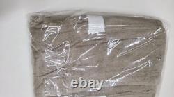 Frette Tarry Bathrobe Extra Large Taupe/White 100% Cotton