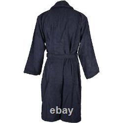 GANT Men's Terry Towelling Bathrobe, Navy