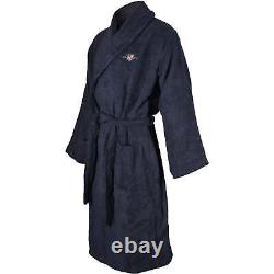 GANT Men's Terry Towelling Bathrobe, Navy