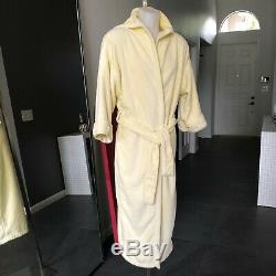 GIANNI VERSACE bathrobe pale yellow cotton, from ss 1996 Made in Italy