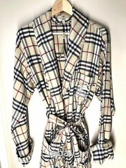 GREAT GIFT FOR DAD! Authentic BURBERRY NWT Iconic Plaid Bathrobe with Belt Sz L