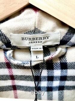 GREAT GIFT FOR DAD! Authentic BURBERRY NWT Iconic Plaid Bathrobe with Belt Sz L