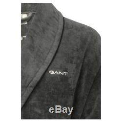 Gant Premium Velour Men's Bathrobe, Anthracite