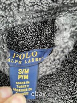 Genuine Polo Ralph Lauren Shawl Collar bath Robe, Grey Marl size S/M