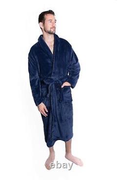 Great Gift For Anyone! Mens Plush Bathrobe Many Options 2 Sizes