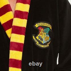 Groovy Hogwarts Fleece Bathrobe Multi Colour Polyester One Size