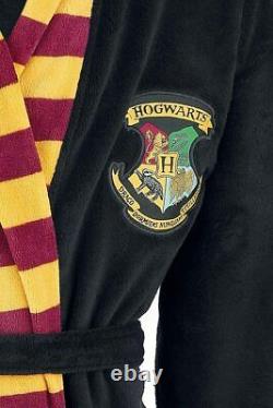 Groovy Hogwarts Fleece Bathrobe Multi Colour Polyester One Size