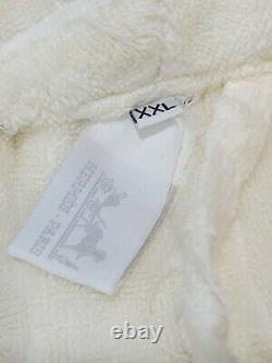 HERMES Long Lounge Robe Kimono belt Bath Robe Fashion Cotton Made In Belgium