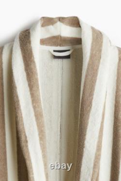 H&M Terry Bathrobe (Beige/White striped)