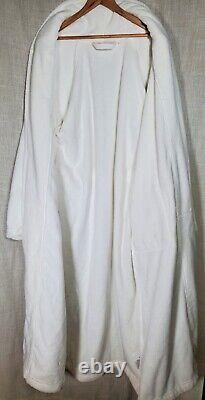Hammacher Schlemmer Genuine Turkish Cotton Luxury Bathrobe White Unisex Size L