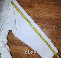 Hammacher Schlemmer Genuine Turkish Cotton Luxury Bathrobe White Unisex Size S