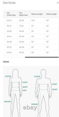 Hammacher Schlemmer Genuine Turkish Cotton Luxury Bathrobe White Unisex Size S