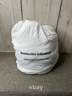 Hammacher Schlemmer Long Bathrobe Size Large Turkish Cotton Luxury White with Bag