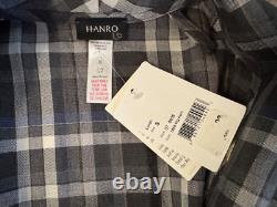 Hanro Of Switzerland Loran Big Karo Plaid Bath Robe New With Tags-size Small