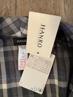 Hanro Of Switzerland Loran Big Karo Plaid Bath Robe New With Tags-size Small