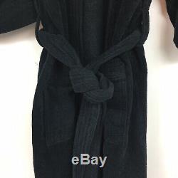 Harley Davidson Black Bathrobe Logo Motorcycle Robe