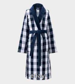 Hästens Hastens Blue Check Luxury Bathrobe Size L