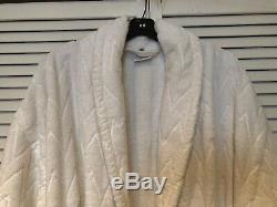 Hermes Mens White Cotton Bathrobe XL