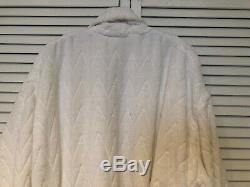 Hermes Mens White Cotton Bathrobe XL