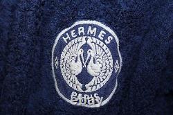 Hermes Paris Luxury 100% cotton Bathrobe made in France L IT 50/52 US/UK 40/42