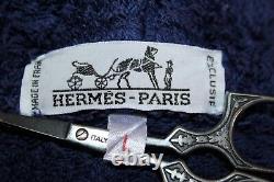 Hermes Paris Luxury 100% cotton Bathrobe made in France L IT 50/52 US/UK 40/42