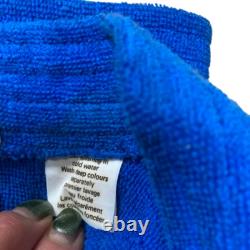 Hermes bathrobe blue size S 100% cotton dolphin pattern long sleeve men's