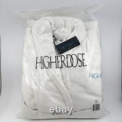 HigherDOSE 100% Organic Cotton Bath Robe One Size Fits All Sealed New Robe