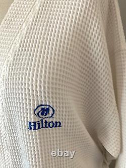 Hilton Hotel Collection Waffle Textured Bath Robe 50 Chest Diamond Connoisseur