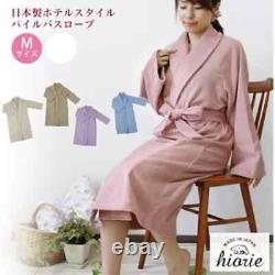 Hiorie Hotel Style Unisex Bathrobe 1 clothes Cotton 100% Japan M Size New